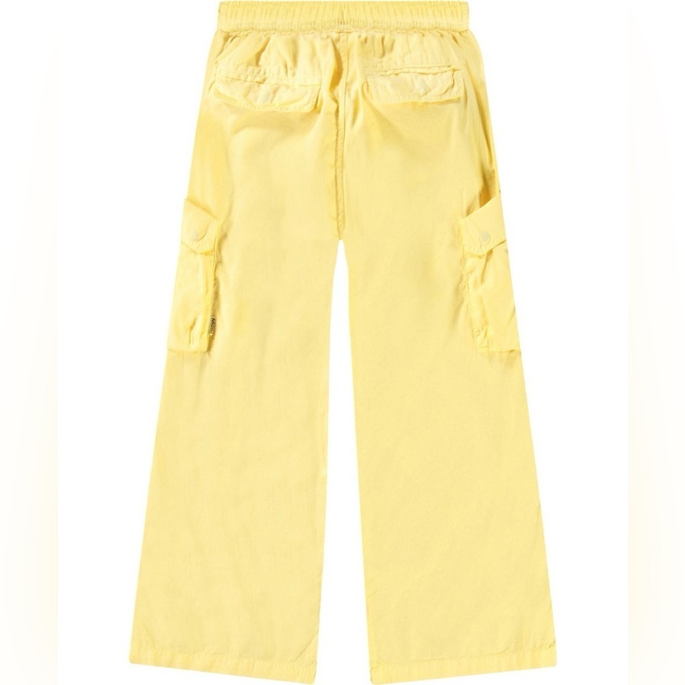 Molo Girls Yellow Cargo Pants Size 7/8 NWT Organic Cotton - Picture 3 of 9